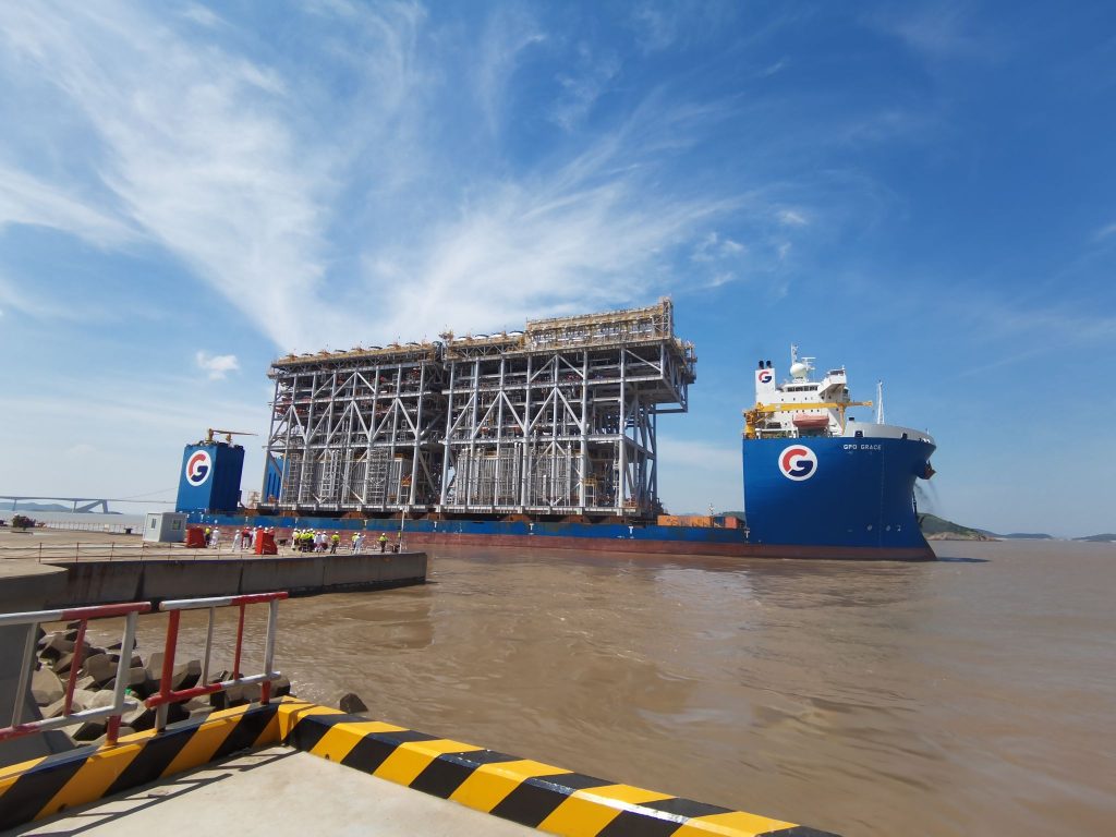 GPO Heavylift sails off with Arctic LNG 2 Train 1 modules