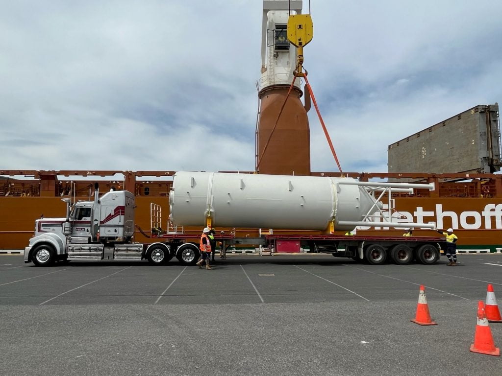 Transporting two asphalt plants for Downer from Shanghai to Shepparton