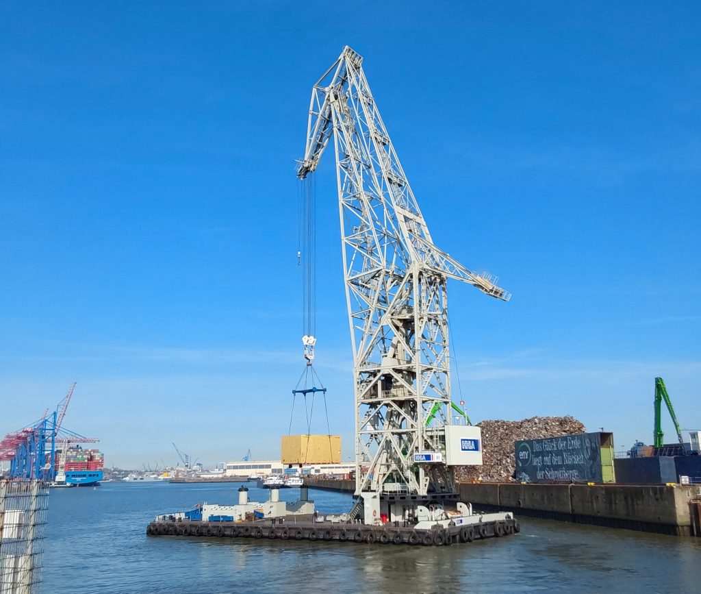 Saved by the floating crane