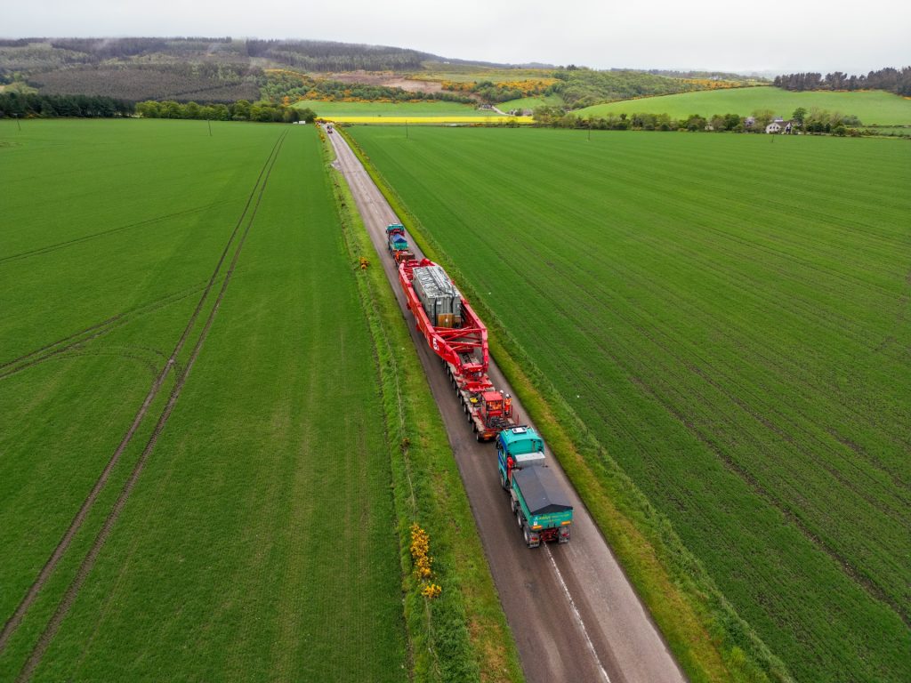 Moray West transformers reach Banffshire onshore converter station