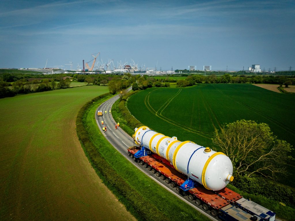 520-tonne Steam Generator Arrives at Hinkley Point C