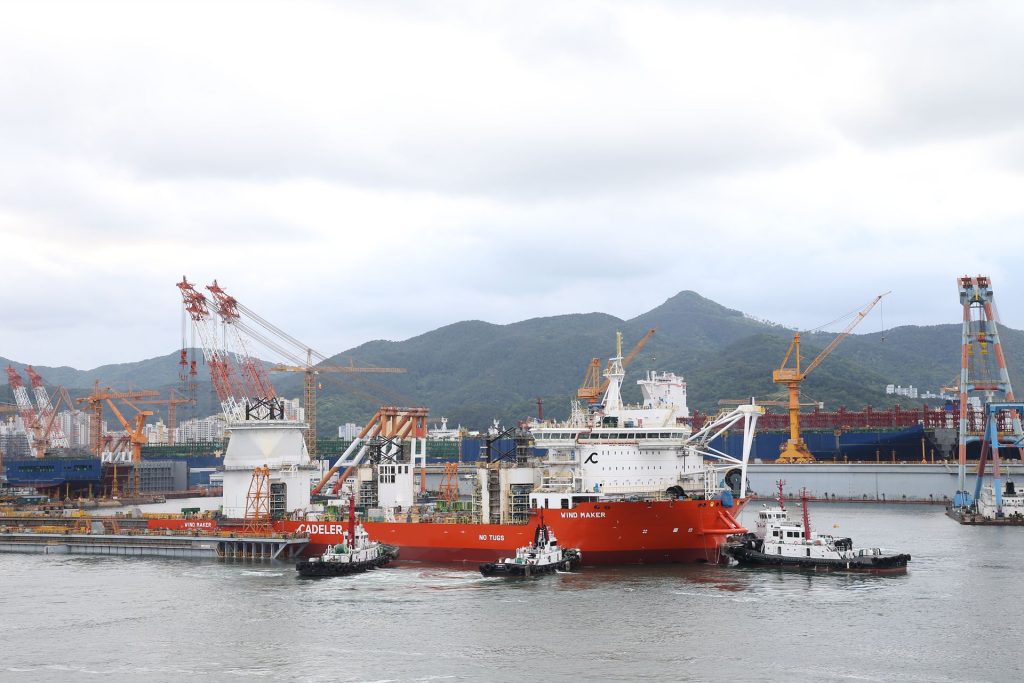 Hanwha Ocean launches Cadeler's M-Class installation vessel