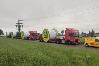 Lubbers handles cable drums delivery for Prysmian