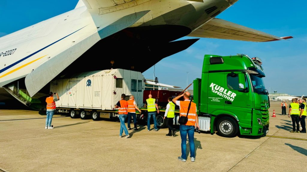 Antonov Airlines, Ceva Logistics move a European satellite to U.S. launch site